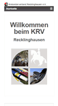 Mobile Screenshot of krv-recklinghausen.de