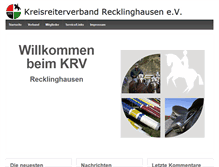 Tablet Screenshot of krv-recklinghausen.de